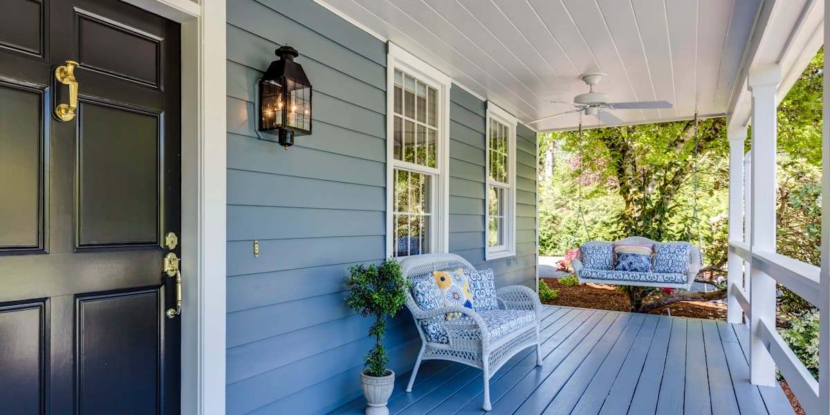 Front porch of a family home